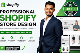 build a modern shopify dropshipping website