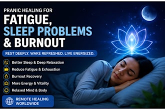 do pranic healing for fatigue, sleep problems and burnout