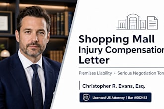 prepare a compelling shopping mall injury compensation letter