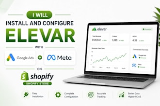 install and configure elevar with google ads and meta on shopify