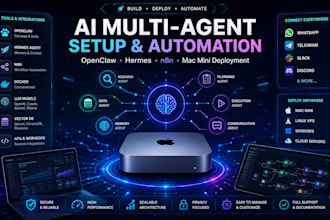 install setup fix openclaw bot open claw hermes agent mac mini bot multi agent