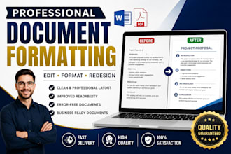 format, edit and redesign professional documents