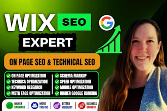be your wix expert for on page SEO and google ranking