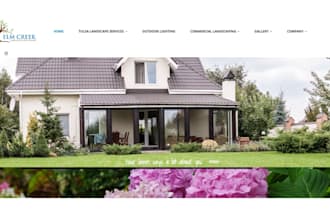 wordpress landscaping gardening planting snow removal lawn care service website