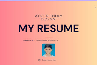 design professional resume and cv using canva