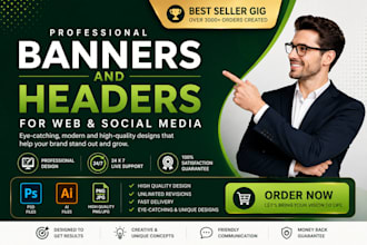 design great website header, slider or banner