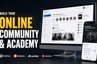 build community website course membership website community membership website