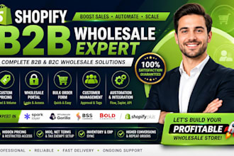 setup shopify b2b b2c wholesale store with custom pricing b2b b2c ecommerce
