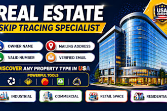 do property research and skip tracing for commercial properties
