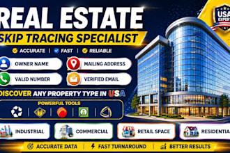 do property research and commercial real estate skip tracing