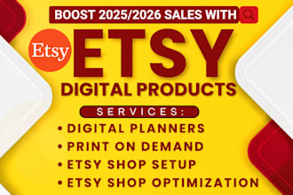design high converting etsy product images, mockups, and shop branding to boost