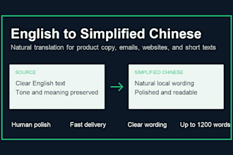 translate english to natural simplified chinese