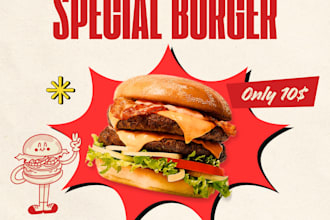 design food posters and social media posts