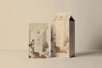 create food product packaging, restaurant branding