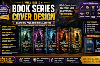 design book series cover design branding pack for indie authors