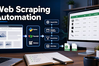 build python web scraping and browser automation scripts