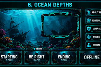 design animated twitch overlays, kick stream overlay, twitch logo, twitch banner