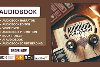 audiobook narrator, edit audiobook, book trailer, audiobook, audiobook promotion