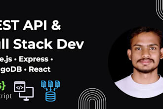 build a rest API or full stack web app using nodejs express and mongodb