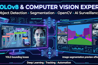 build yolo object detection, segmentation, opencv, deep learning, surveillance