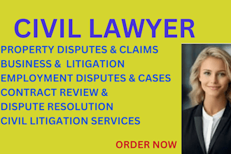be your civil lawyer for property, business, employment, and contract litigation