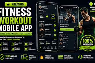 develop fitness workout gym mobile app for android and ios