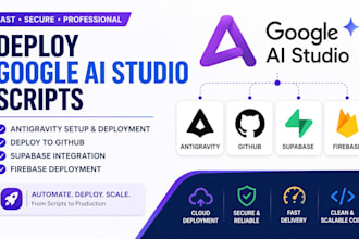 deploy google ai studio scripts antigravity deploy to github supabase firebase