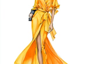 draw a fashion or editorial illustration, sketch, commercial