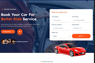 build a car rental wordpress website using envato template
