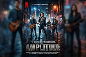 design movie poster for a music band and event poster film poster