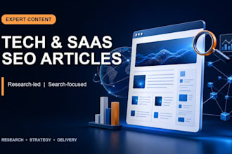write researched SEO articles for technology and saas brands