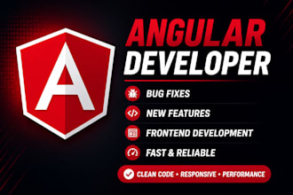 develop angular frontend or fix angular bugs in your web app
