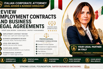 review employment contracts and business legal agreements