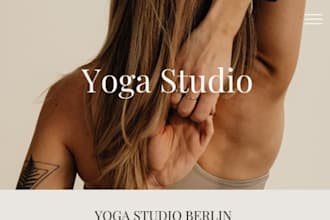 build wix pilates studio website barre classes website fitness studio website