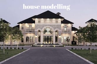 create custom 3d house model