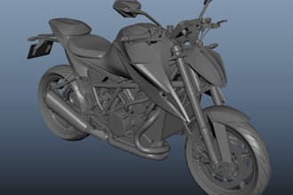 futuristic sports car bike model