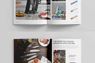 design modern brochure catalog and company profile
