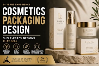 design professional skincare packaging and labels