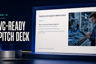 design a vc ready saas pitch deck with investor storytelling