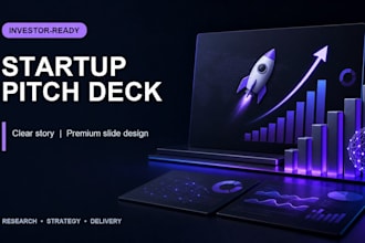 design an investor ready startup pitch deck
