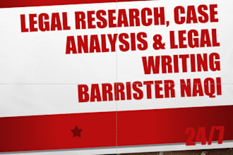 do legal research, case analysis, and legal writing