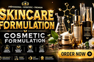 develop custom skincare formulation as your cosmetic chemist