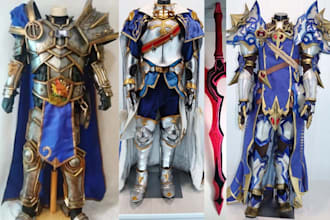 3dcosplay creation armor helmet mask props 3dsword stl 3dprinting evafoam fabric
