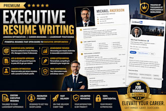 write executive resume, cover letter and optimize linkedin profile