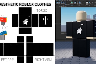 design custom roblox clothing roblox outfit ugc item r6 r15 shirt pants uniform