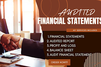 audit and review financial statement, internal audit and financial report as CPA