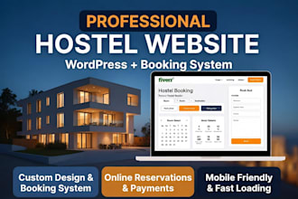 build a hostel wordpress website