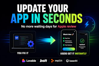 convert lovable bolt base 44 replit web app to android IOS app with capacitor
