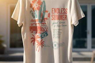 create unique apparel graphics and t shirt designs