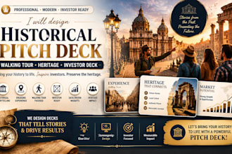 design historical pitch deck walking tour pitch deck heritage deck